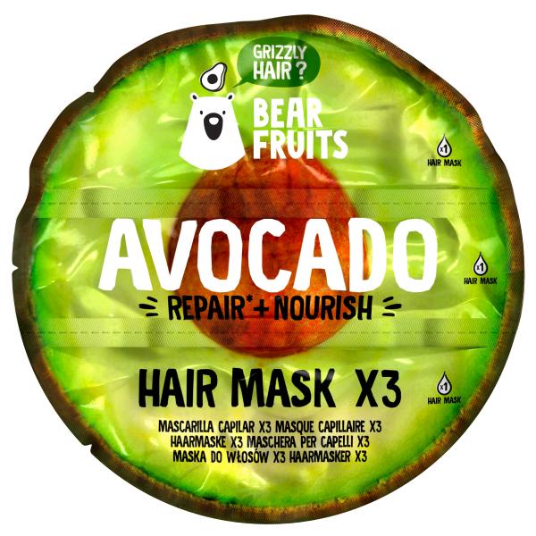 Bear Fruits Avocado Hair Mask 3er Pack