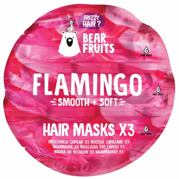 Bear Fruits Flamingo Haarmaske 3er Pack