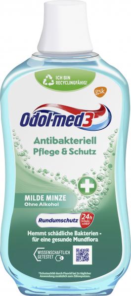 Odol-med3 Mundspülung Antibakteriell Pflege & Schutz Milde Minze