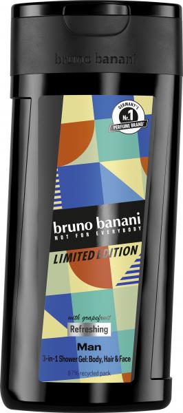 Bruno Banani Man 3-in-1 Shower Gel Refreshing with Grapefruit