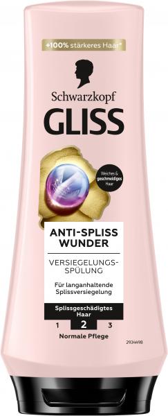 Schwarzkopf Gliss Spülung Anti-Spliss Wunder