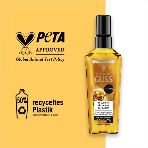 Schwarzkopf Gliss Kur Oil Nutritive tägliches Öl-Elixier