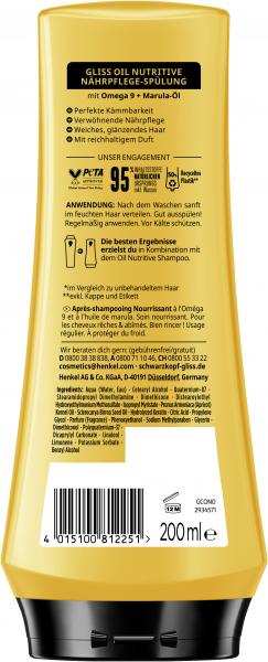 Schwarzkopf Gliss Oil Nutritive Spülung