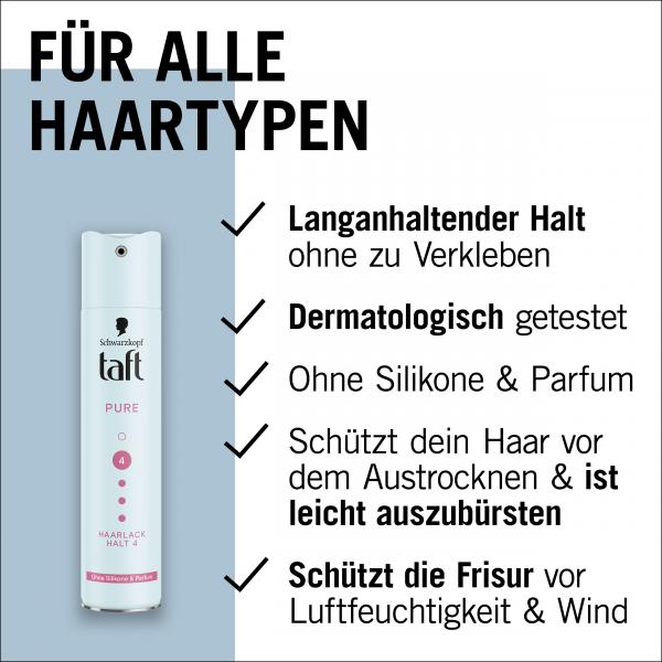 Schwarzkopf Taft Pure Haarlack Halt 4