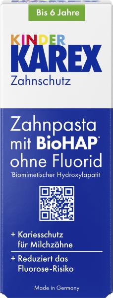 KAREX KINDER Zahnpasta 2- 6 Jahre Ohne Fluorid