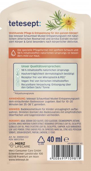 Tetesept Schaumbad Muskel Entspannungszeit