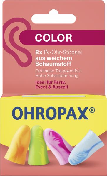 Ohropax Color Schaumstoff-Ohrstöpsel