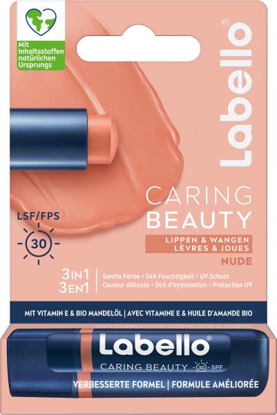 Labello Caring Beauty Nude für Lippen und Wangen