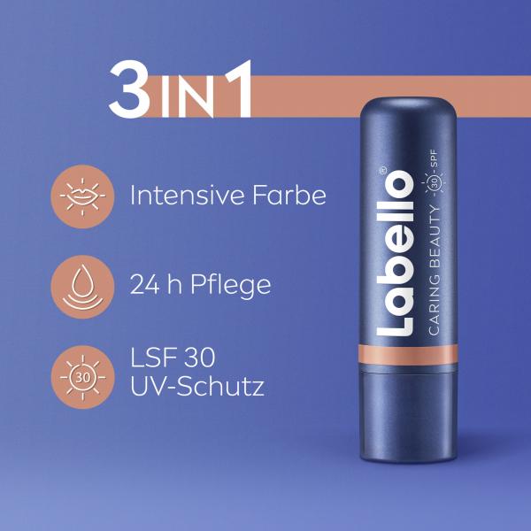 Labello Caring Beauty Nude für Lippen und Wangen