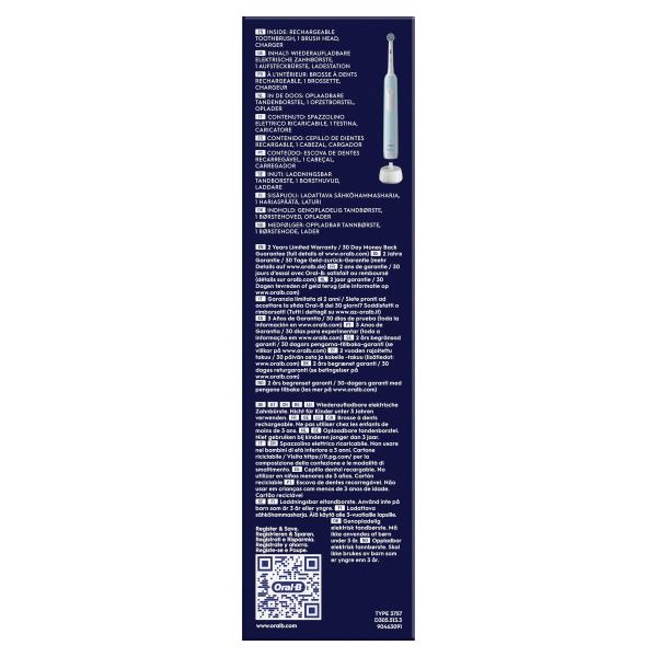 Oral-B Pro Series 1 Cross Action Caribbean Blue Elektrische Zahnbürste