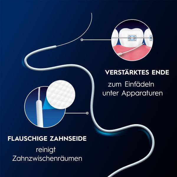 Oral-B Super-Floss Threader Zahnseide 50 Fäden