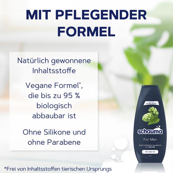 Schauma Shampoo For Men mit Hopfen