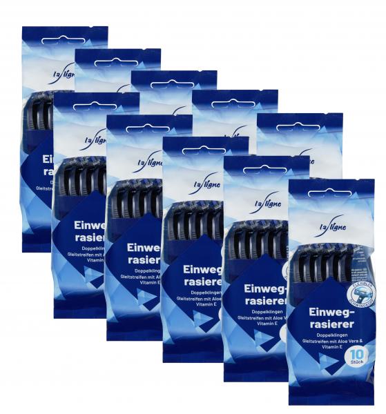 La Ligne Einwegrasierer Herren Doppelklingen
