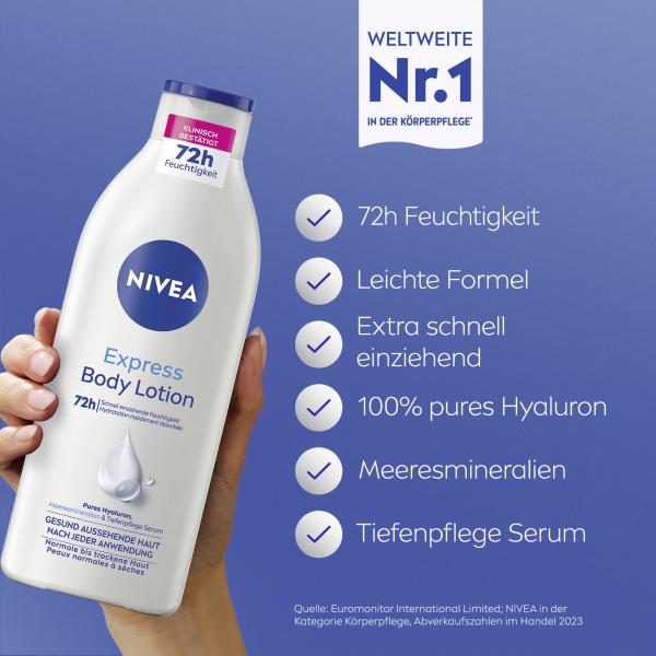 Nivea Express Body Lotion für Normale bis Trockene Haut