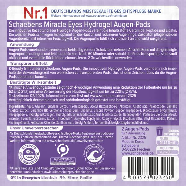 Schaebens Miracle Eyes Hydrogel Augen Pads