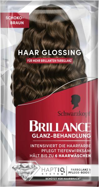 Schwarzkopf Brillance Glanz Behandlung Haar Glossing Schokobraun