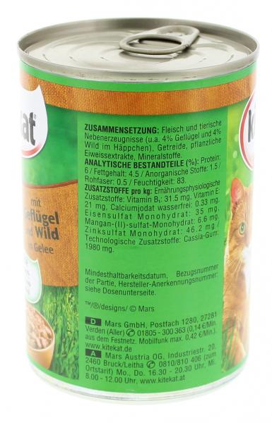 Kitekat mit Geflügel & Wild in Gelee