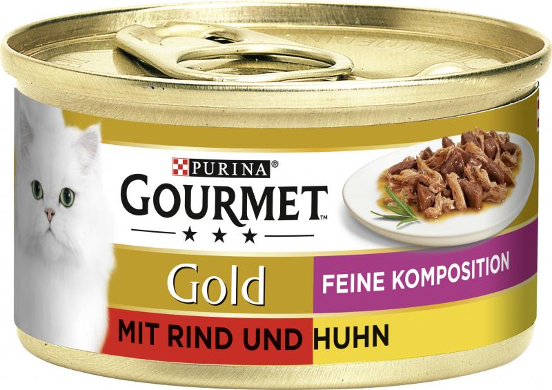 Gourmet Gold Feine Komposition mit Rind & Huhn