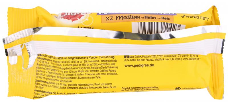 Pedigree Riesenknochen Medium mit Huhn & Reis