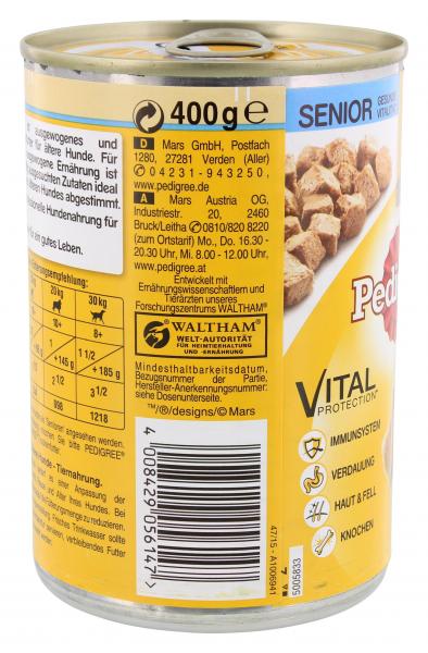 Pedigree Senior Pastete mit  Huhn & Leber