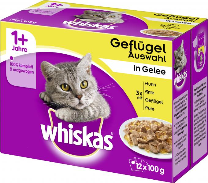 Whiskas Geflügel Auswahl in Gelee