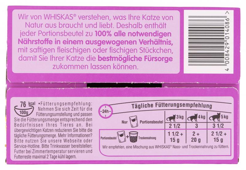 Whiskas Geflügel Auswahl in Gelee