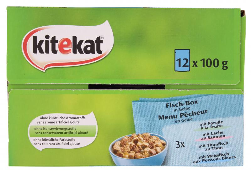 Kitekat Fisch-Box in Gelee