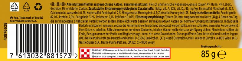 Gourmet Gold Zarte Häppchen in Sauce mit Huhn & Leber