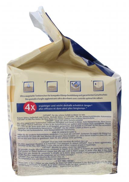 Catsan Ultra Plus-Ultra ergiebige Klumpstreu