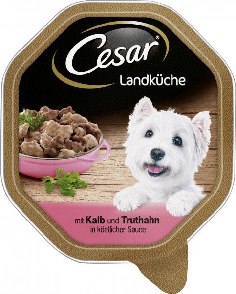 Cesar Landküche Kalb & Truthahn in Sauce