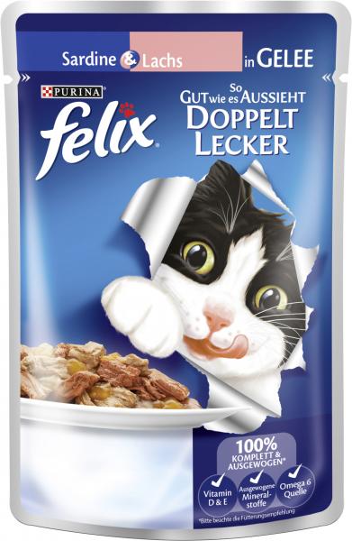 Felix So gut wie es aussieht mit Sardine & Lachs in Gelee