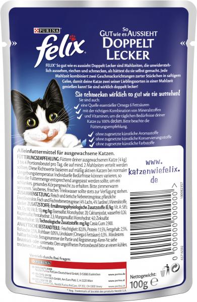 Felix So gut wie es aussieht mit Sardine & Lachs in Gelee