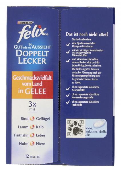 Felix So gut wie es aussieht Doppelt lecker Fleischauswahl in Gelee