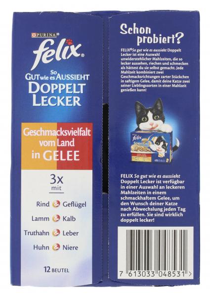 Felix So gut wie es aussieht Doppelt lecker Fleischauswahl in Gelee