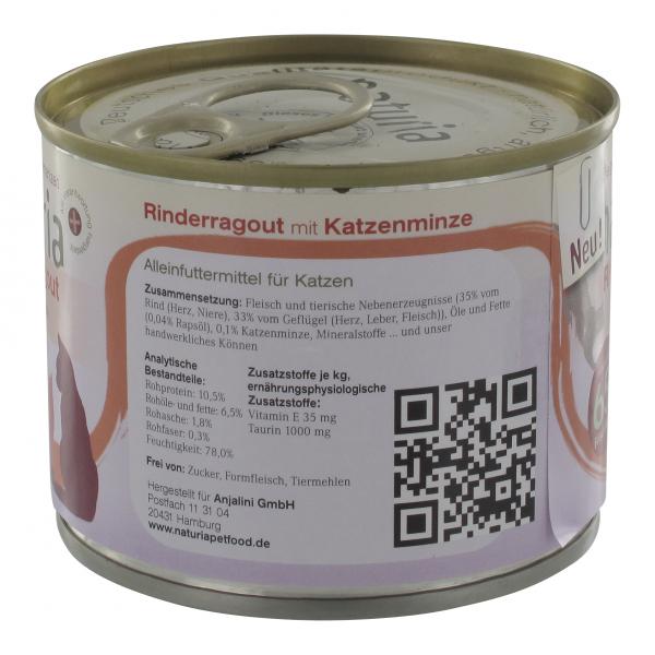 Naturia Rinderragout mit Katzenminze