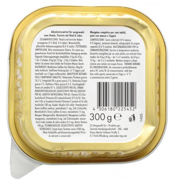 Jeden Tag Feine Pastete mit Rind & Leber