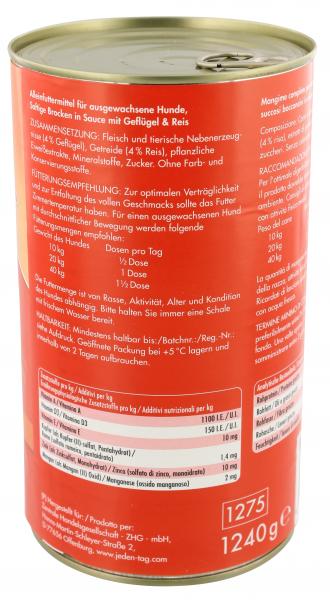 Jeden Tag Saftige Brocken in Sauce Geflügel & Reis