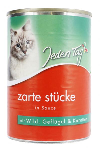 Jeden Tag Zarte Stücke in Sauce Wild, Geflügel & Karotten