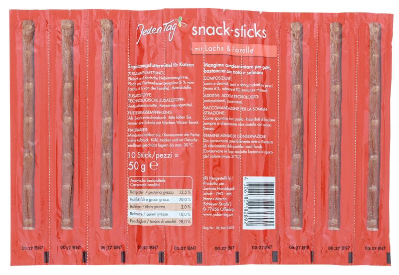 Jeden Tag Snack-Sticks Lachs & Forelle