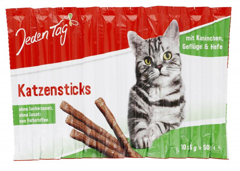 Jeden Tag Katze Snack-Sticks Kaninchen Geflügel & Hefe