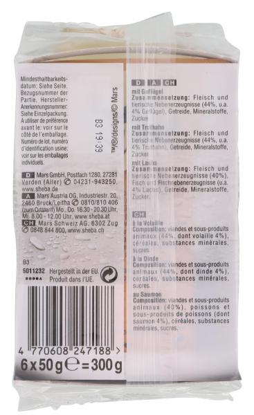 Sheba Fresh & Fine Feine Vielfalt mit Geflügel, Truthahn & Lachs