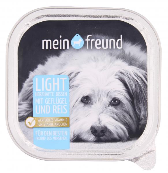 Mein Freund Hund Herzhafte Bissen mit Geflügel Light