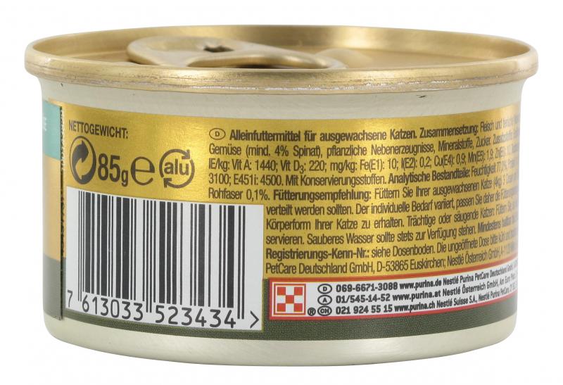 Gourmet Gold Feine Pastete mit Ente & Spinat