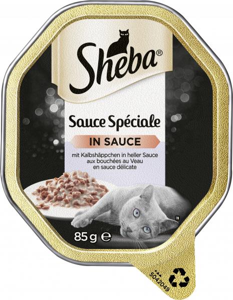 Sheba Sauce Spéciale in Sauce mit Kalbshäppchen in heller Sauce