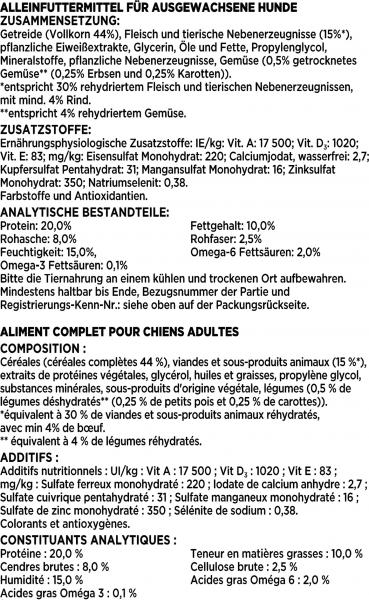 Beneful Zarte Leckerbissen mit Rind, Gartengemüse und Vitaminen