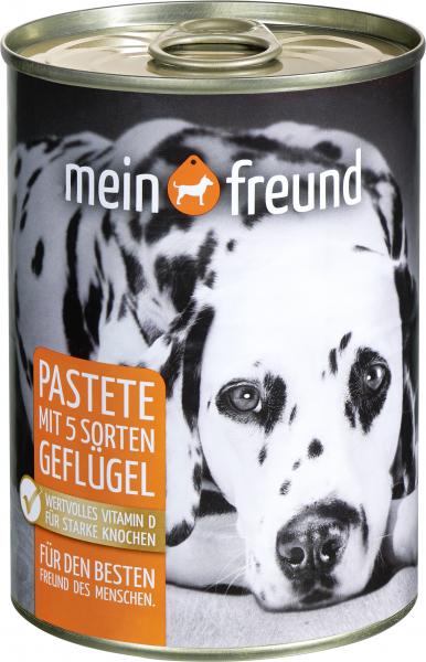 Mein Freund Hund Pastete mit 5 Sorten Geflügel