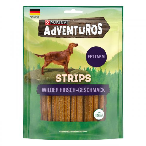 Adventuros Strips Wilder Hirsch-Geschmack