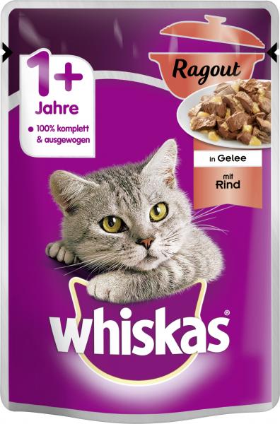 Whiskas 1+ Ragout mit Rind