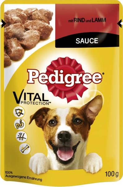 Pedigree mit Rind & Lamm in Sauce
