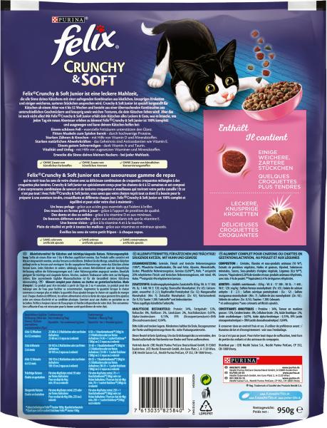 Felix Crunchy & Soft Junior mit Huhn und Gemüsenote